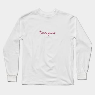 tom yum - maroon red Long Sleeve T-Shirt